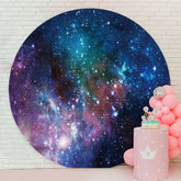 Aperturee - Circle Starry Sky Happy Birthday Backdrop For Party